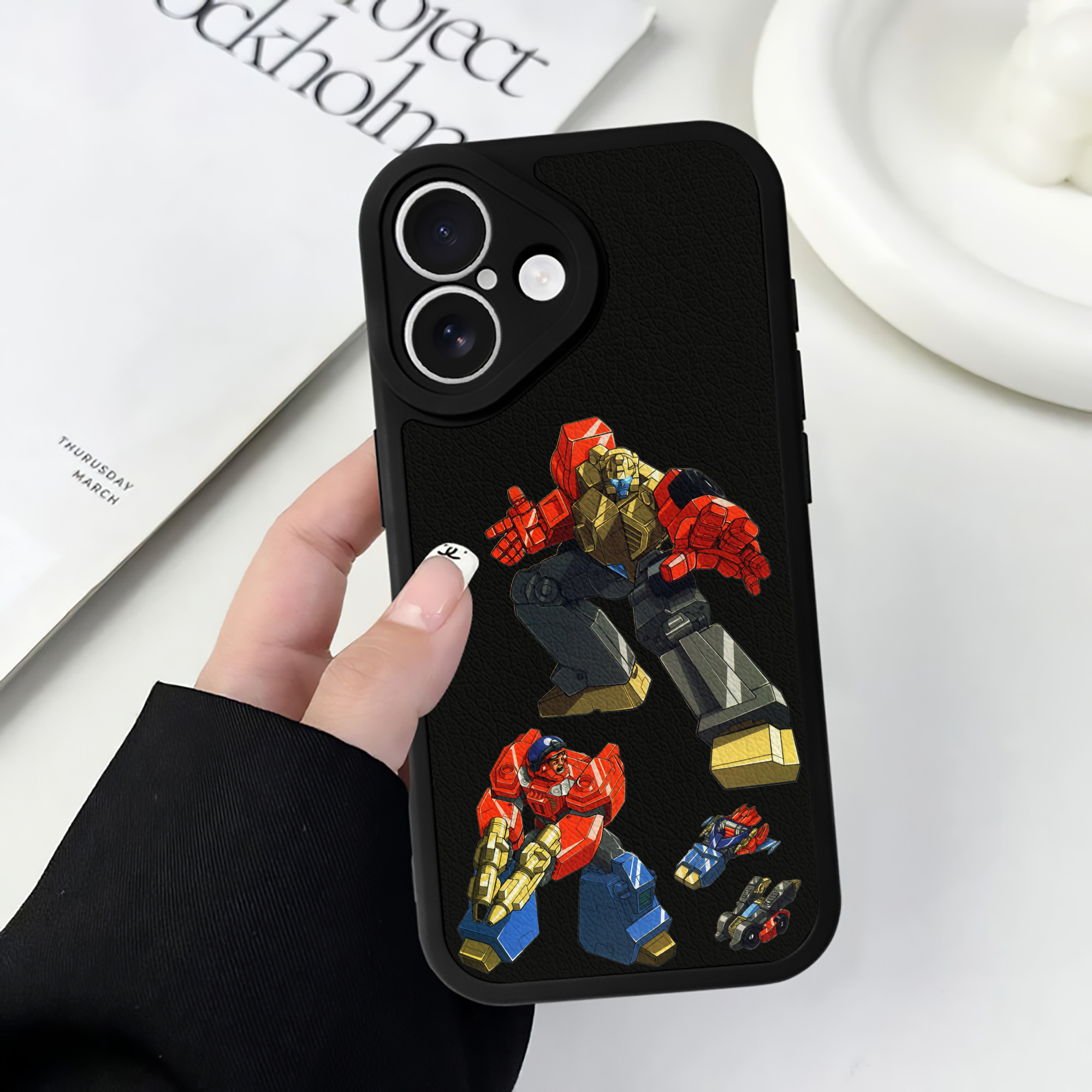 （画像用）  【iPhone 16シリーズ対応】シリコンスマホケース（レザー調） 材質：シリコン